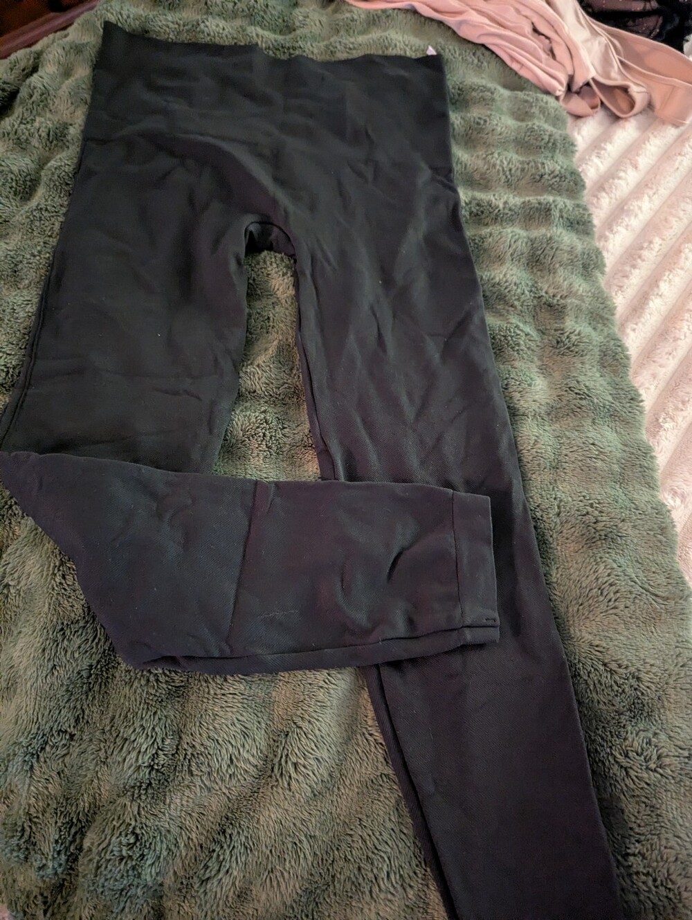 Black Womens Stretch Leggings / Base Layer Pants
